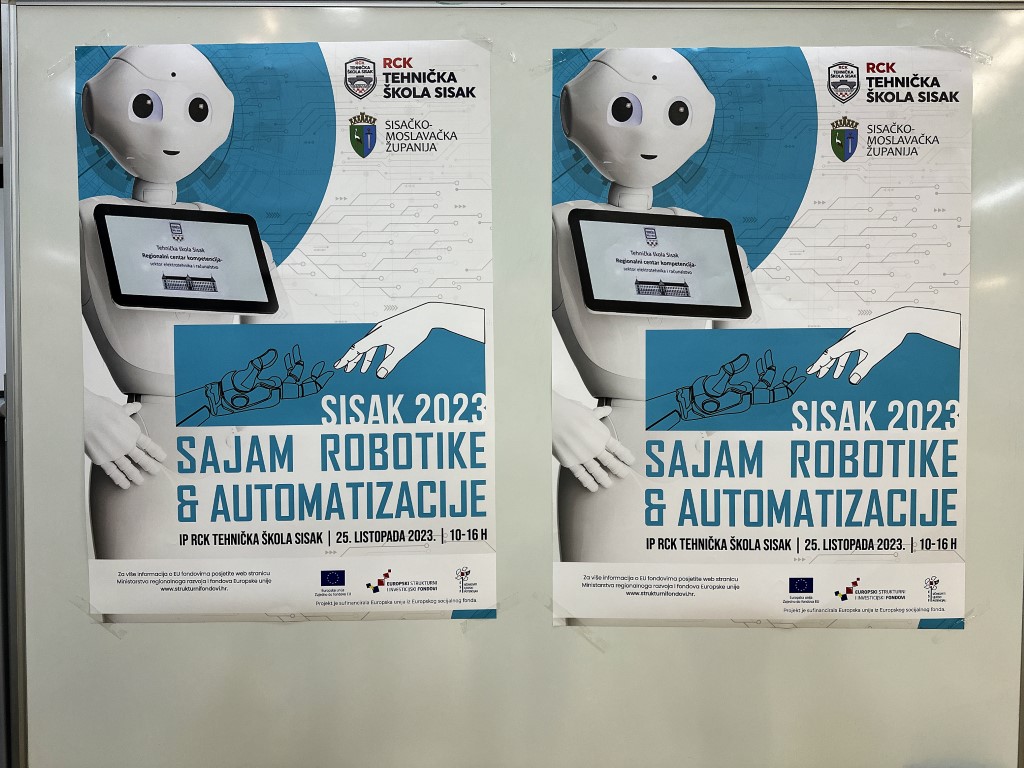 U izdvojenim prostorijama Regionalnog centra kompetentnosti Tehničke škole Sisak u srijedu, 19. listopada 2023. godine održana je konferencija za medije na kojoj je najavljen Sajam robotike i automatizacije.