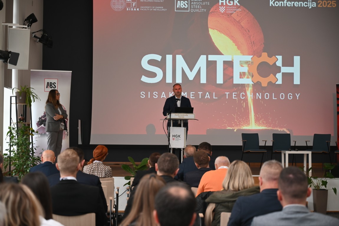 U Županijskoj kongresnoj dvorani u Sisku danas je održana konferencija SIMTECH 2025, koju je organizirala Županijska komora Sisak u suradnji s Metalurškim fakultetom Sisak i  tvrtkom ABS Sisak.