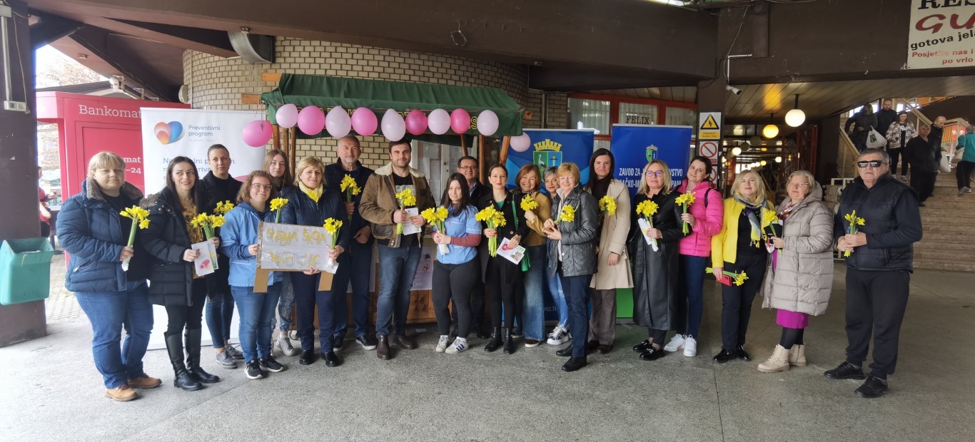 U organizaciji Udruge sv. Agata Glina i Srednje škole Viktorovac Sisak, uz pokroviteljstvo Sisačko-moslavačke županije, danas je u Sisku i Glini obilježen Dan narcisa, javnozdravstvena kampanja posvećena ranom otkrivanju raka dojke.