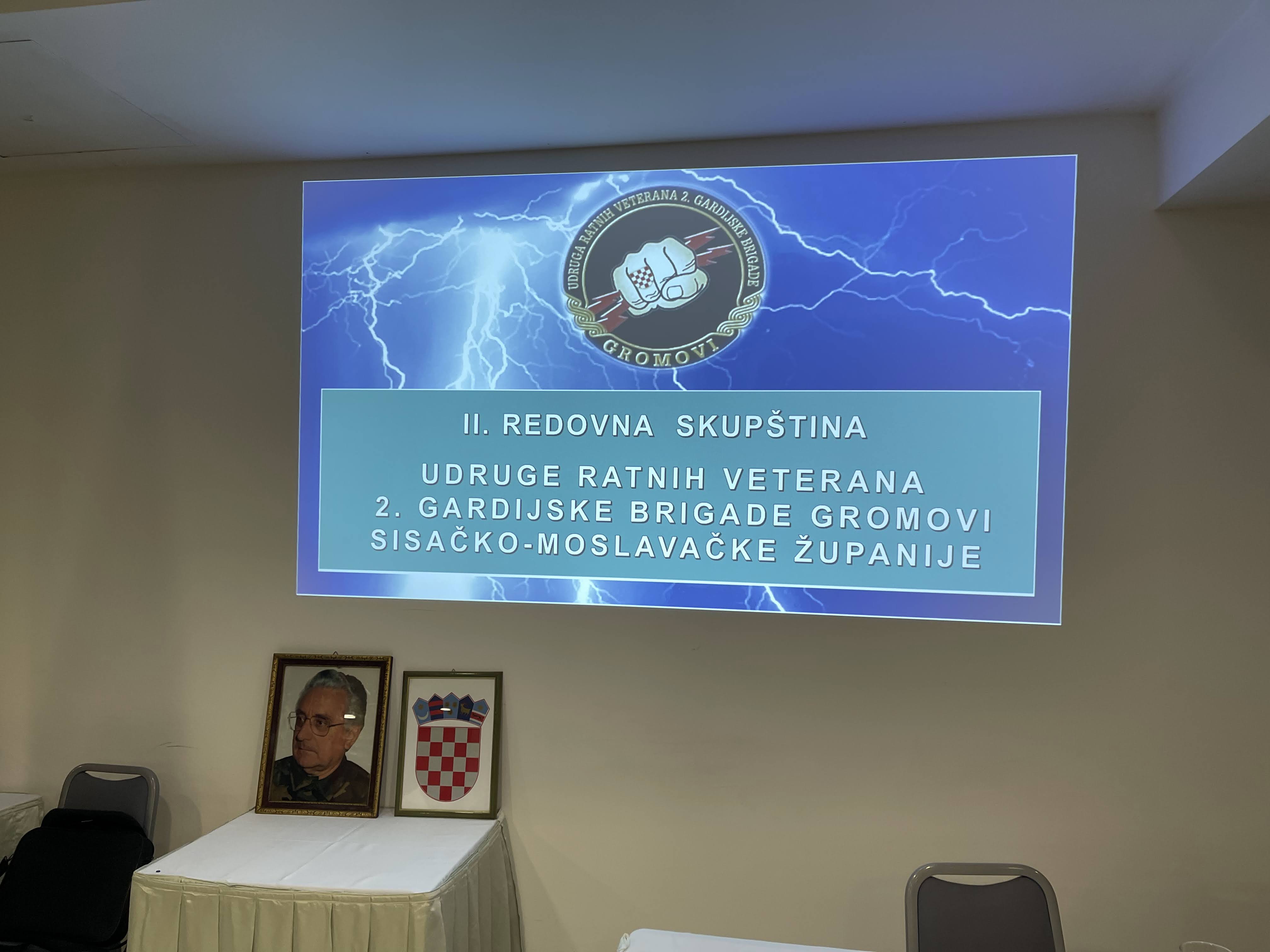 Predsjednik Županijske skupštine Mato Fofić je u nedjelju, 18. prosinca 2022. u Hotelu Panonija nazočio II. redovnoj skupštini Udruge ratnih veterana 2. gardijske brigade Gromovi Sisačko-moslavačke županije.