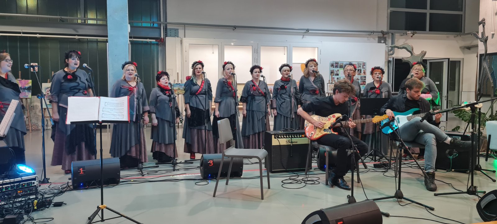 „Etno acustic“ naziv je projekta u sklopu kojega je u nedjelju, 03. prosinca  2023. godine u Strukovnoj školi Sisak održan koncert vokalnog ansambla Lipe pod pokroviteljstvom Sisačko-moslavačke županije.