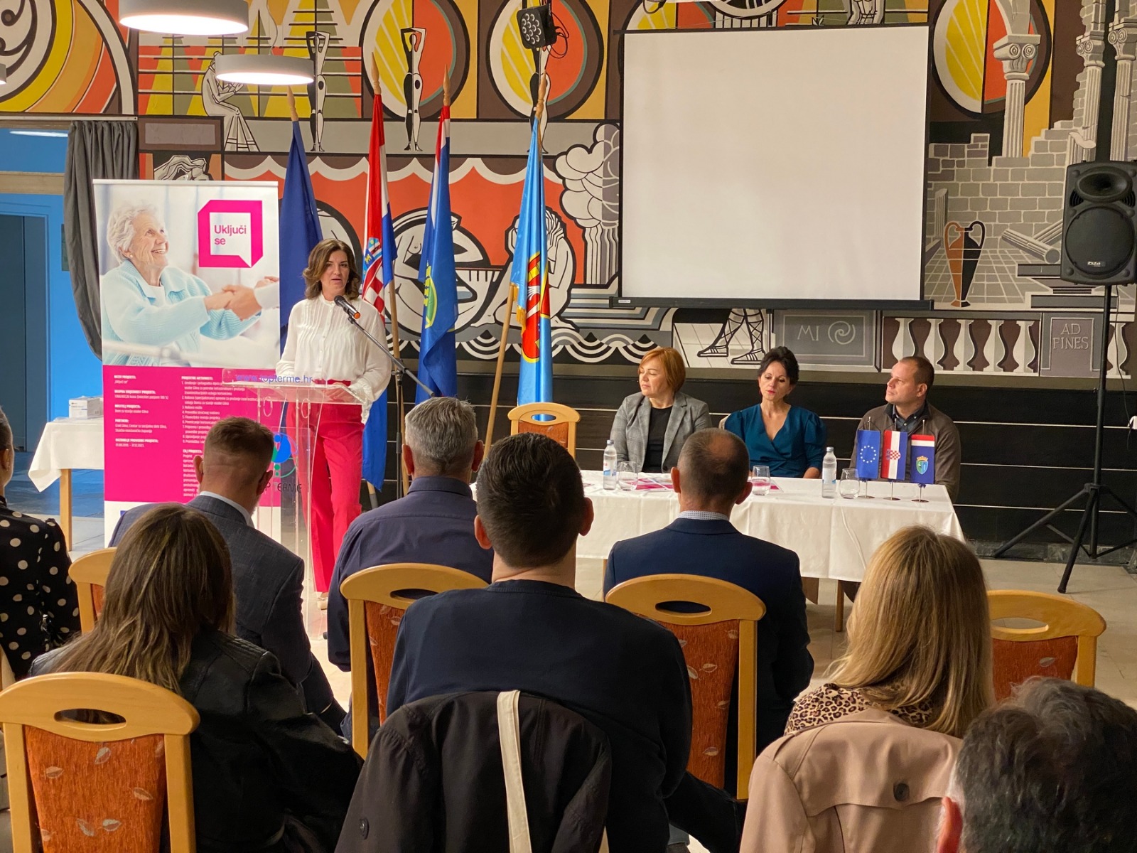 U srijedu 28. rujna 2022. godine, u Top-Termama Topusko održana je početna konferencija projekta "Uključi se" kojoj je u ime Sisačko-moslavačke županije nazočila Alenka Ljubešić, pročelnica Upravnog odjela za zdravstvo, socijalu skrb i hrvatske branitelje.