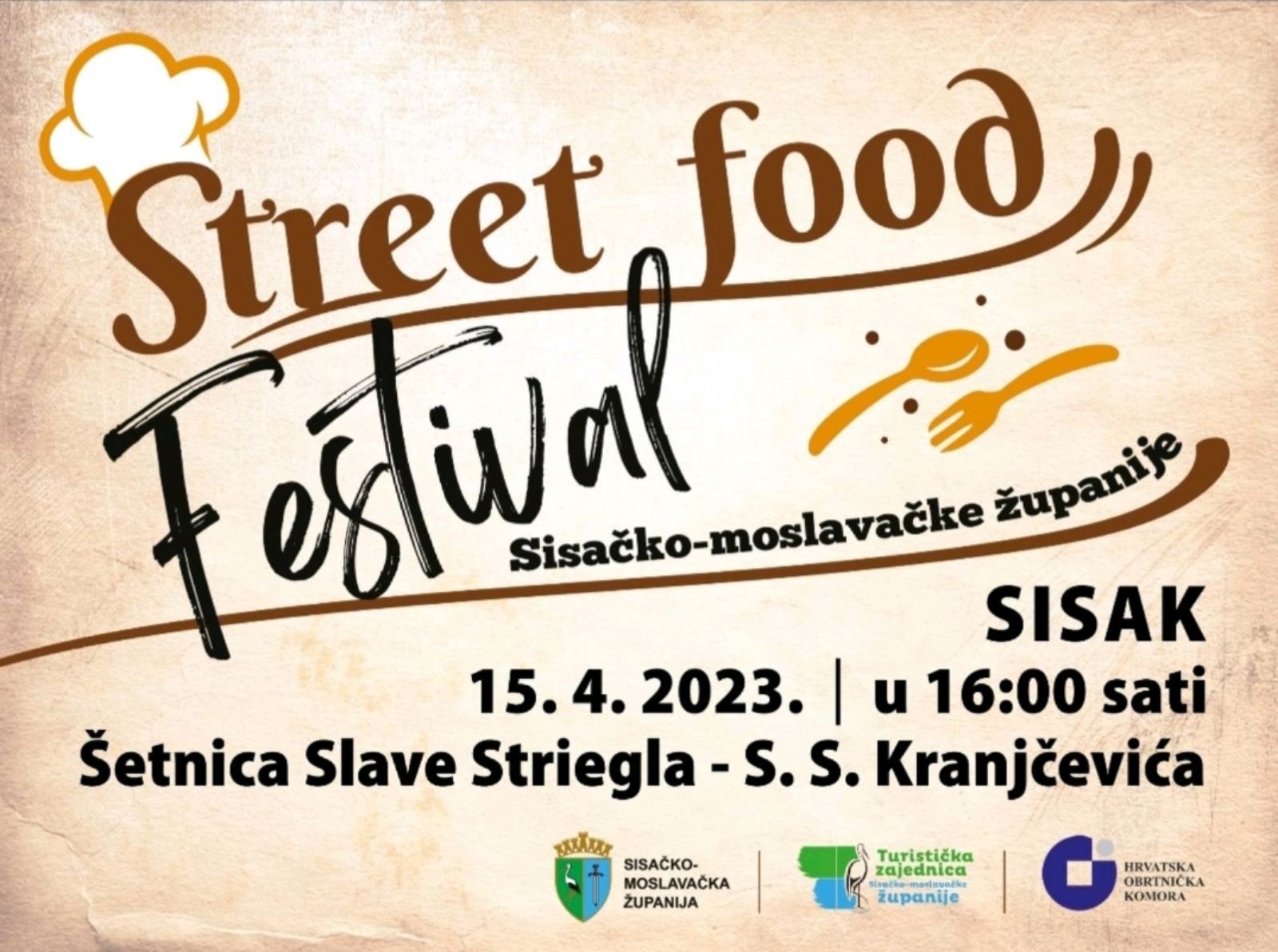 Župan Ivan Celjak i predsjednica Obrtničke komore Sisačko-moslavačke županije Ivanka Čačić na konferenciji za medije su najavili treći po redu Street Food Festival i sajam, koji će u Sisku biti održan 15. travnja 2023. godine.
