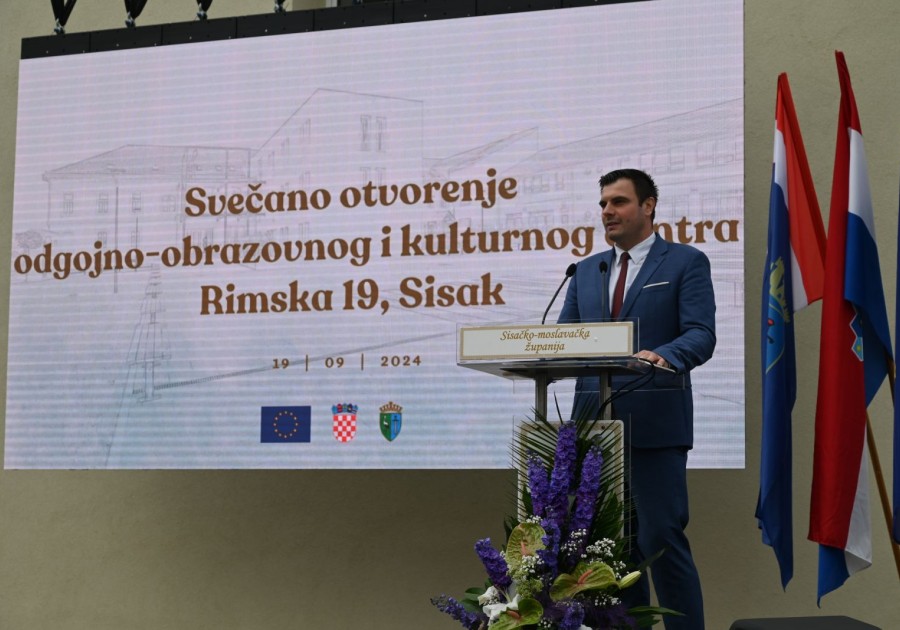 SISAČKO-MOSLAVAČKA ŽUPANIJA OTVORILA ODGOJNO-OBRAZOVNI I KULTURNI CENTAR U SISKU